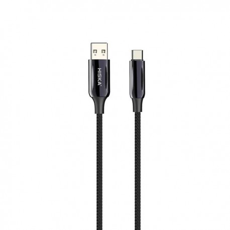 کابل تبدیل USB-A به USB-C برند هیسکا مدل LX-16AC طول 1.8 متر