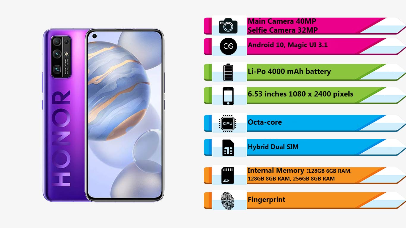 گوشی آنر 30(128GB - 6GB Ram)|فروشگاه اینترنتی Digi2030