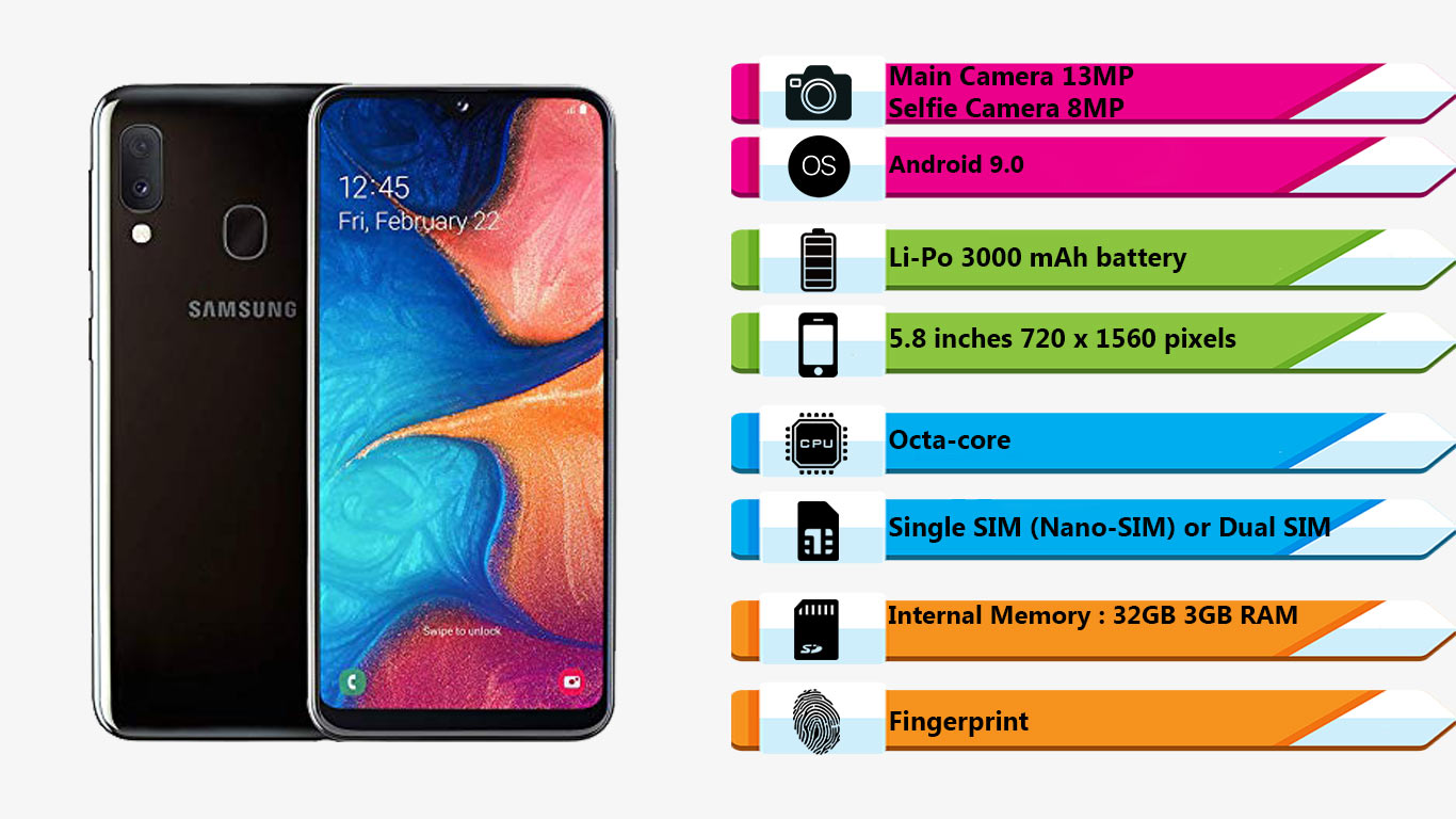 گوشی موبایل سامسونگ Galaxy A20e|فروشگاه اینترنتی Digi2030