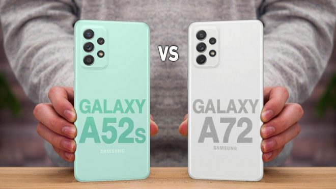 مقایسه دوربین GALAXY A72 با GALAXY A52s