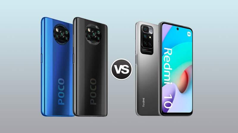 مقایسه سخت افزار POCO ایکس 3 با REDMI 10 شیائومی